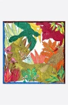 Bimba Y Lola Animals Tropical Vegetation Scarf In Multi