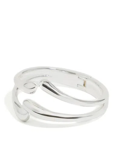 Bimba Y Lola Asymmetric Cuff Bacelet In Silver