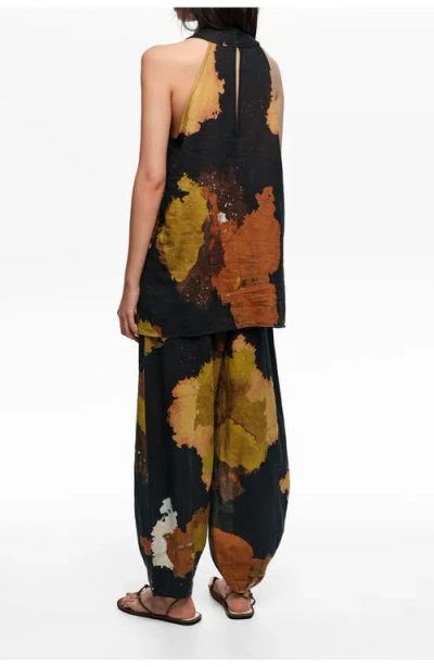 Bimba Y Lola Baggy Linen-blend Trousers In Multi