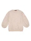 Bimba Y Lola Balloon-sleeve Sweater In Gold