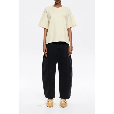 Bimba Y Lola Barrel Washed Jeans In Black