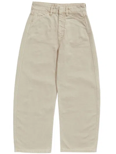 Bimba Y Lola Barrel Wide-leg Jeans In Neutrals