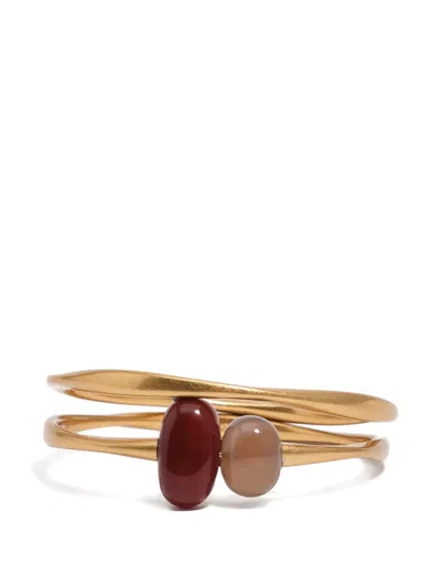 Bimba Y Lola Bead Bracelet (set Of Two) In Gold