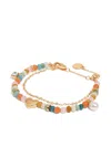 Bimba Y Lola Bead-embellished Bracelet In Gold