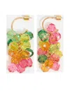 Bimba Y Lola Bead-embellished Hoop Earrings In Gold