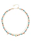 Bimba Y Lola Bead-embellished Necklace In Gold