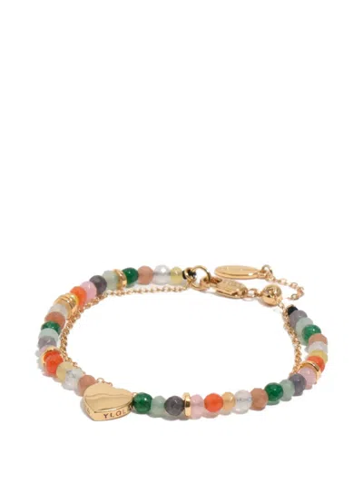 Bimba Y Lola Beaded Heart Bracelet In Multi