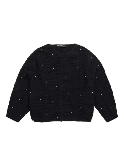Bimba Y Lola Beaded Textured Cardigan