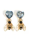 Bimba Y Lola Bee Earrings In Black