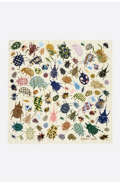 BIMBA Y LOLA BIMBA Y LOLA BEETLES PATCHWORK SCARF