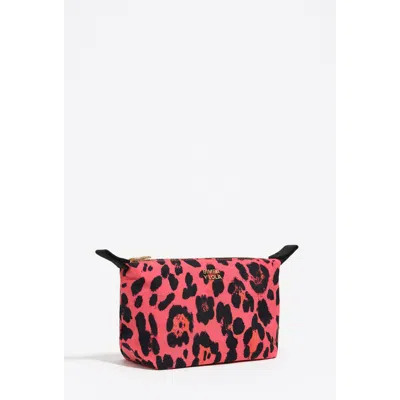 Bimba Y Lola Big Electric Leopard Print Nylon Make-up Case