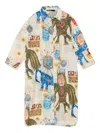 Bimba Y Lola Big Mask Dress In Animal Print