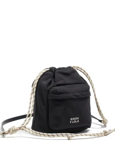 Bimba Y Lola 포켓 드로스트링 미니 백 In Black