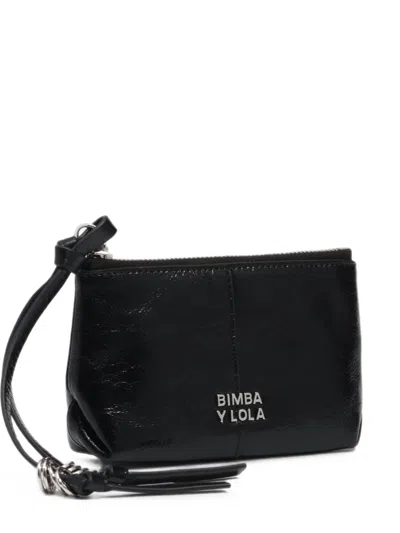Bimba Y Lola Black Leather Coin Purse