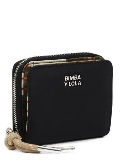 Bimba Y Lola Black Nylon Flap Purse