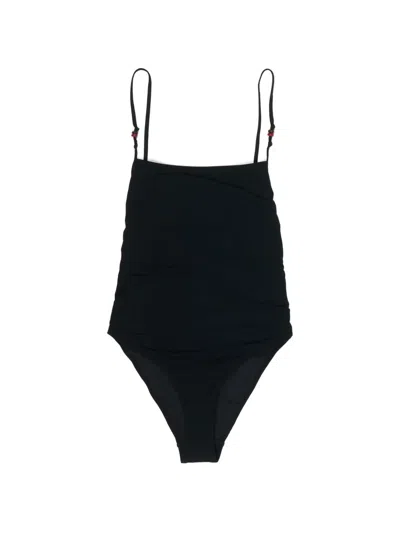 Bimba Y Lola Black Swimsuit With Beads
