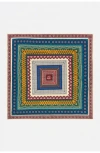 Bimba Y Lola Patterned-border Square Scarf In Multi