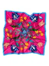 Bimba Y Lola Botanical-flower Scarf In Pink