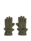 Bimba Y Lola Bow-detail Gloves In Green