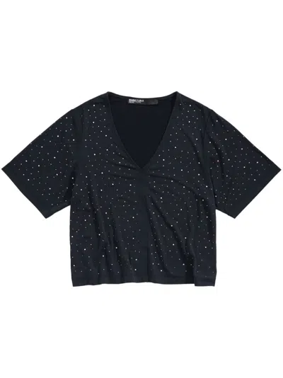 Bimba Y Lola Boxy Stones T-shirt In Black