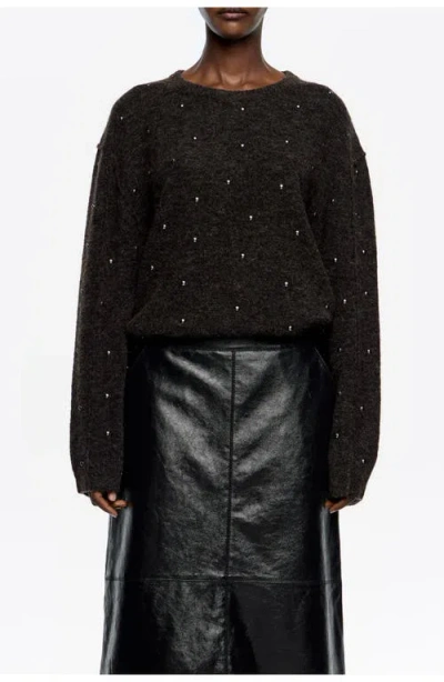 Bimba Y Lola Boxy Sweater With Rivets In Multi