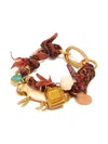 Bimba Y Lola Braided Charm Bracelet In Gold