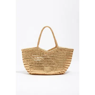 Bimba Y Lola Braided Leather Shopper Bag In Brown