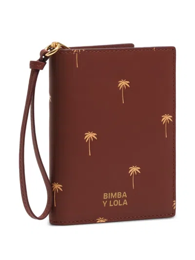 Bimba Y Lola 야자수 프린트 여권 케이스 In Brown