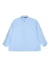 Bimba Y Lola Button-down Cotton Shirt In Blue