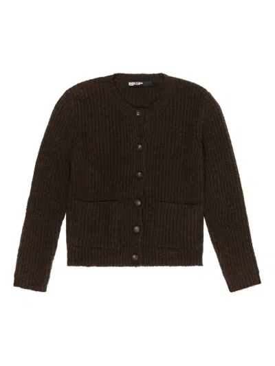 Bimba Y Lola Button-up Cardigan In Brown