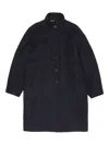 Bimba Y Lola Buttoned Coat In Blue