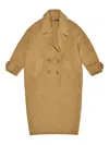 Bimba Y Lola Buttoned Coat In Brown