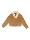 Bimba Y Lola Buttoned Jacket In Brown