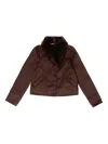 Bimba Y Lola Buttoned Jacket In Burgundy