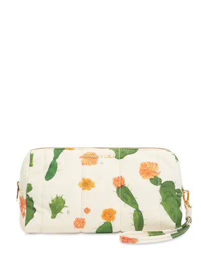 Bimba Y Lola Cactus-print Make-up Bag