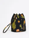 Bimba Y Lola Cactus-print Make Up Bag In Black