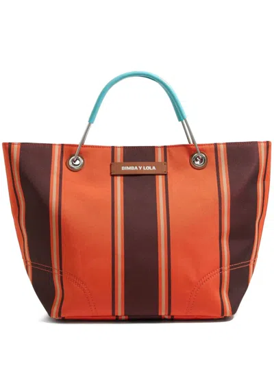 Bimba Y Lola Canopy Medium Tote Bag In Orange