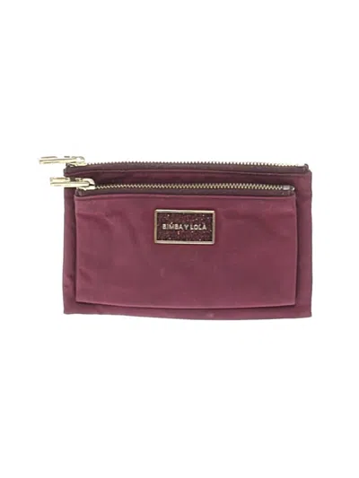 Pre-owned Bimba Y Lola Card Holder In Burgundy