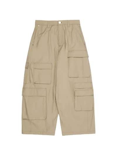 Bimba Y Lola Cargo-pocket Trousers In Neutral