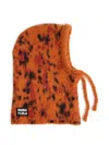 Bimba Y Lola Carmine Lynx Knit Balaclava In Orange