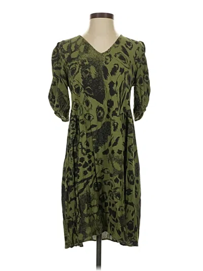 Pre-owned Bimba Y Lola Casual Dress In Green