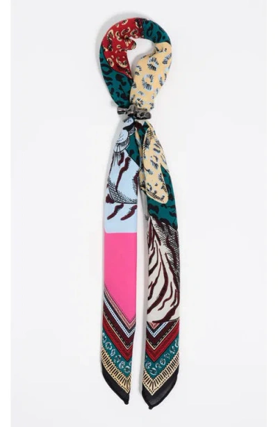 Bimba Y Lola Cats, Heart Borders Scarf Charm In Multi