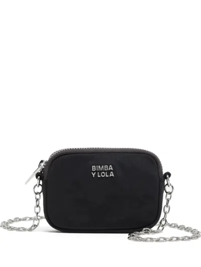 Bimba Y Lola Chain Purse In Black