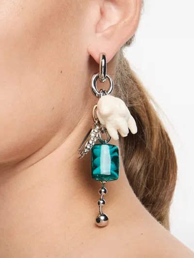 Bimba Y Lola Charm-embellished Earrings In Multi