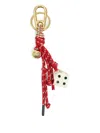 Bimba Y Lola Charm-embellished Keyring In Red