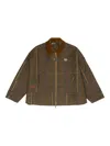Bimba Y Lola Check Corduroy-collar Jacket In Brown
