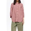 Bimba Y Lola Checked 3/4-sleeve Shirt In Multi