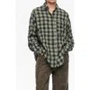 Bimba Y Lola Checked Textured Shirt In Green