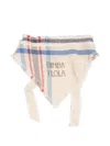 Bimba Y Lola Check-pattern Triangle Hair Scarf In Multi