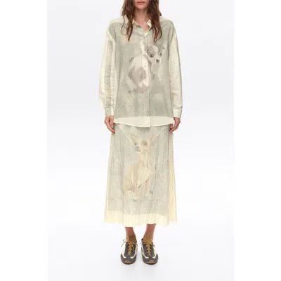 Bimba Y Lola Chihuahua A-line Pleated Midi Skirt In Chihuahua Camel
